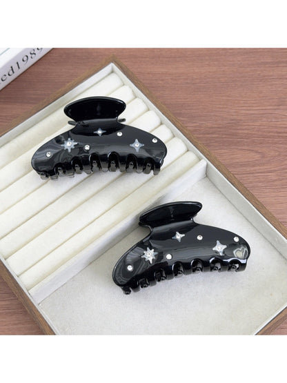 Beau - Black Half Circle Claw Clip