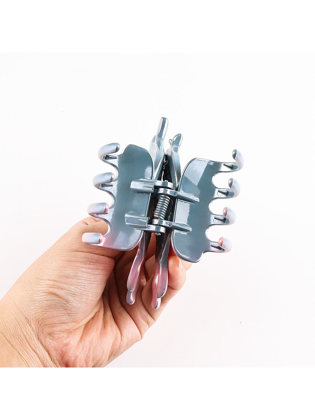 Beau - Gradient Butterfly Design Plastic Claw Clip
