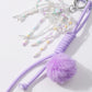 Keypus - Purple Beaded Bow Cord Keychain