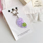Keypus - Glitter Wing Four Leaf Clover Acrylic Keychain
