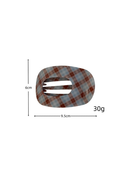 Beau - Acrylic Oval Cutout Duckbill Hair Clip
