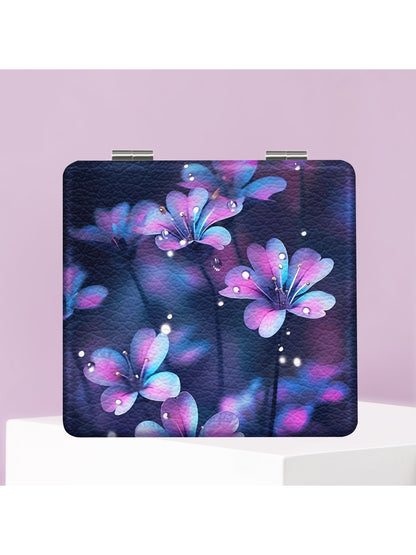 Mirroray - Portable Floral Pattern Folding Mirror