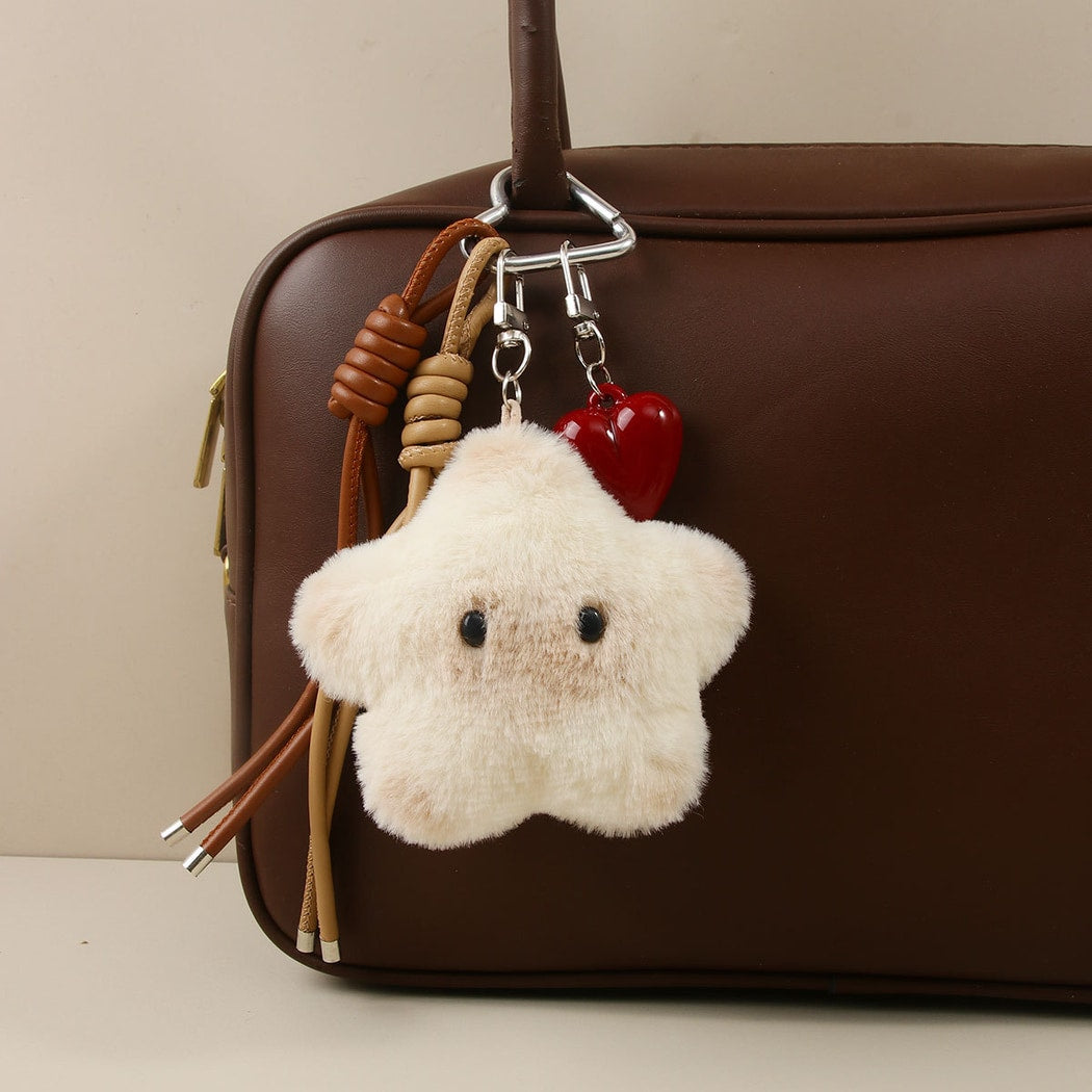 Keypus - Heart Detail Star Plush Keychain