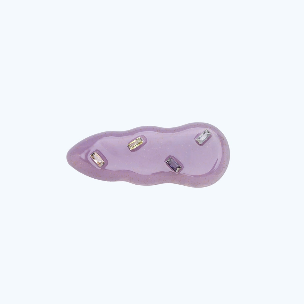 Beau - Wave Shape Acetate Water Drop Hair Clip