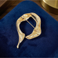 Brovia - Modern Irregular Open Shape Alloy Brooch