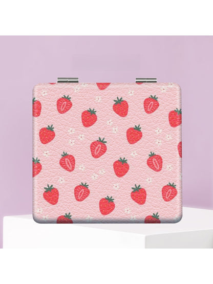 Mirroray - Printed PU Folding Makeup Mirror