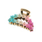 Beau - Half Round Openwork Flower Claw Clip