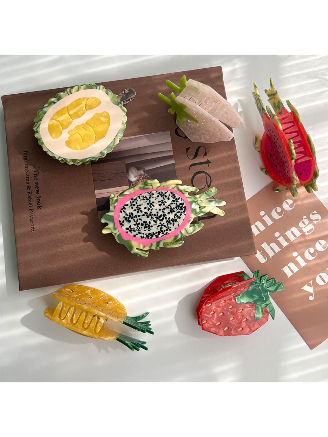 Beau - Fruit Shaped Acetate Hair Claw Clip