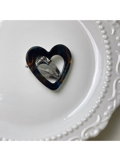 Beau - Stylish Heart Shaped Openwork Hair Clip
