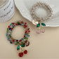 Gifty - Cherry Hair Tie Bracelet Two Way Ponytail Holder