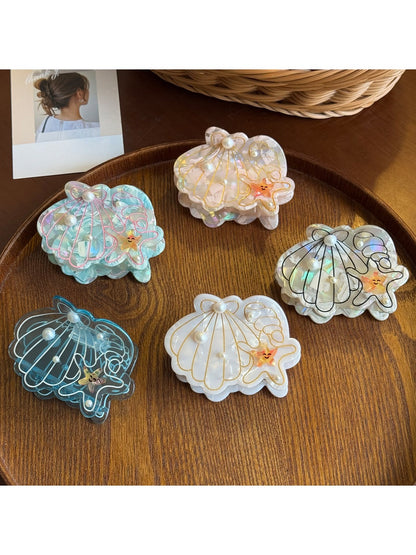 Beau - Acetate Starfish Glossy Claw Clip