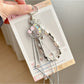 Keypus - Alloy Beaded Sweet Style Bag Charm Keychain