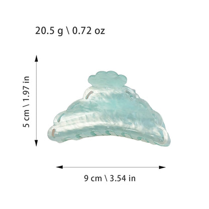 Beau - Scalloped Acrylic Styling Hair Claw Clip