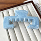 Beau - Open Square Marbled Finish Hair Claw Clip