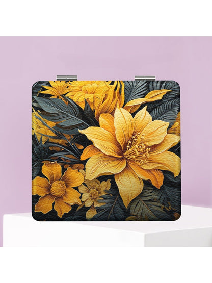 Mirroray - Floral Print Foldable Makeup Mirror