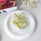 Beau - Gold Edge Butterfly Decorative Plastic Claw Clip