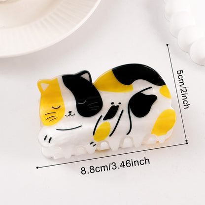 Beau - Cartoon Sleeping Cat Shaped Claw Clip