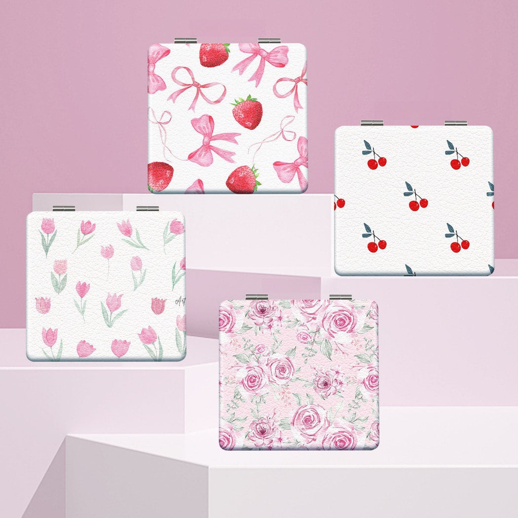 Mirroray - Watercolor Print Folding Makeup Mirror