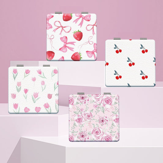 Mirroray - Watercolor Print Folding Makeup Mirror