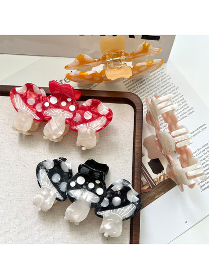 Beau - Three Mushrooms Shapes Hair Clip