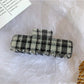 Beau - Vintage Plaid Acetate Hair Claw Clip