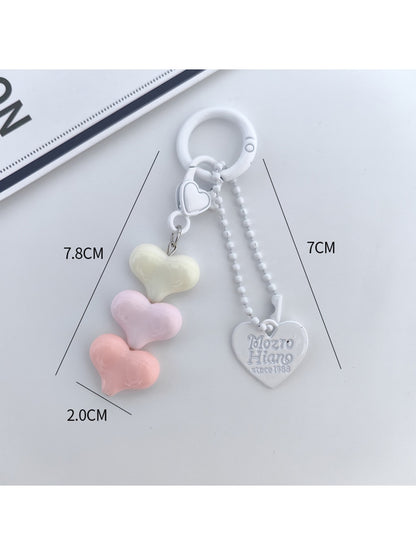 Keypus - Modern Minimalist Heart Bag Charm Keychain