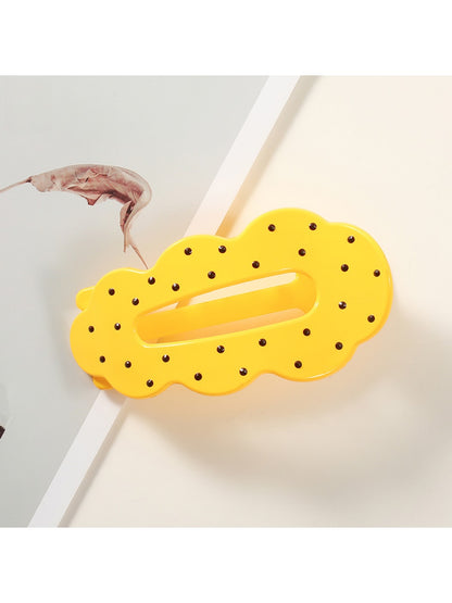 Beau - Polka Dot Cloud Shape PC Duckbill Hair Clip