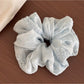 Gifty - Irregular Embroidered Polyester Scrunchie