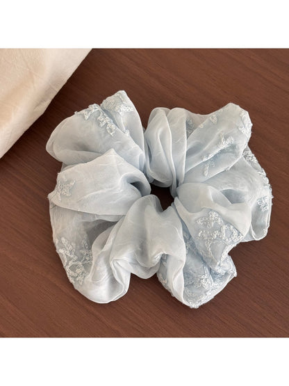 Gifty - Irregular Embroidered Polyester Scrunchie