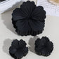Beau - Matte Flower Shape Plastic Alloy Claw Clip