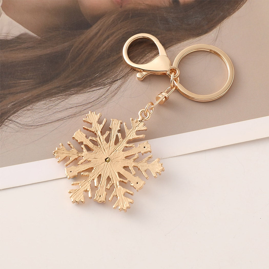 Keypus - Classic Snowflake Design Christmas Keychain