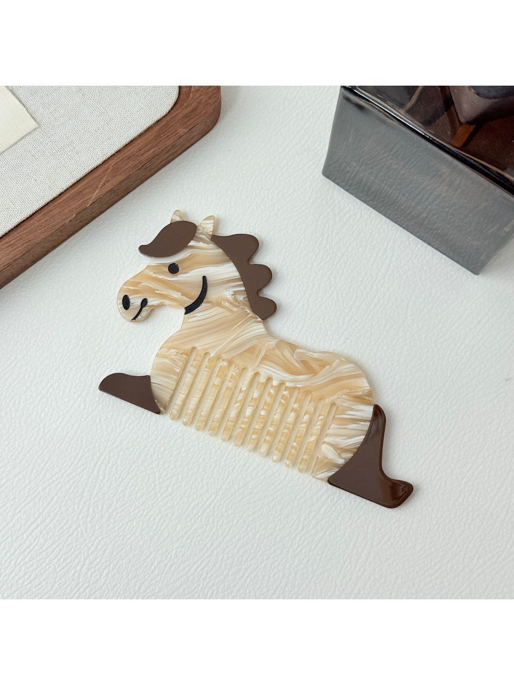 Camerow - Cute Cartoon Pony Wide Tooth Comb