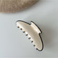 Beau - Textured Acetate Fiber Contrast Edge Claw Clip