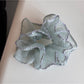 Gifty - Ruffled Polka Dot Sheer Look Scrunchie