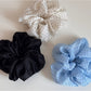 Gifty - Ruched Polka Dot Polyester Scrunchie