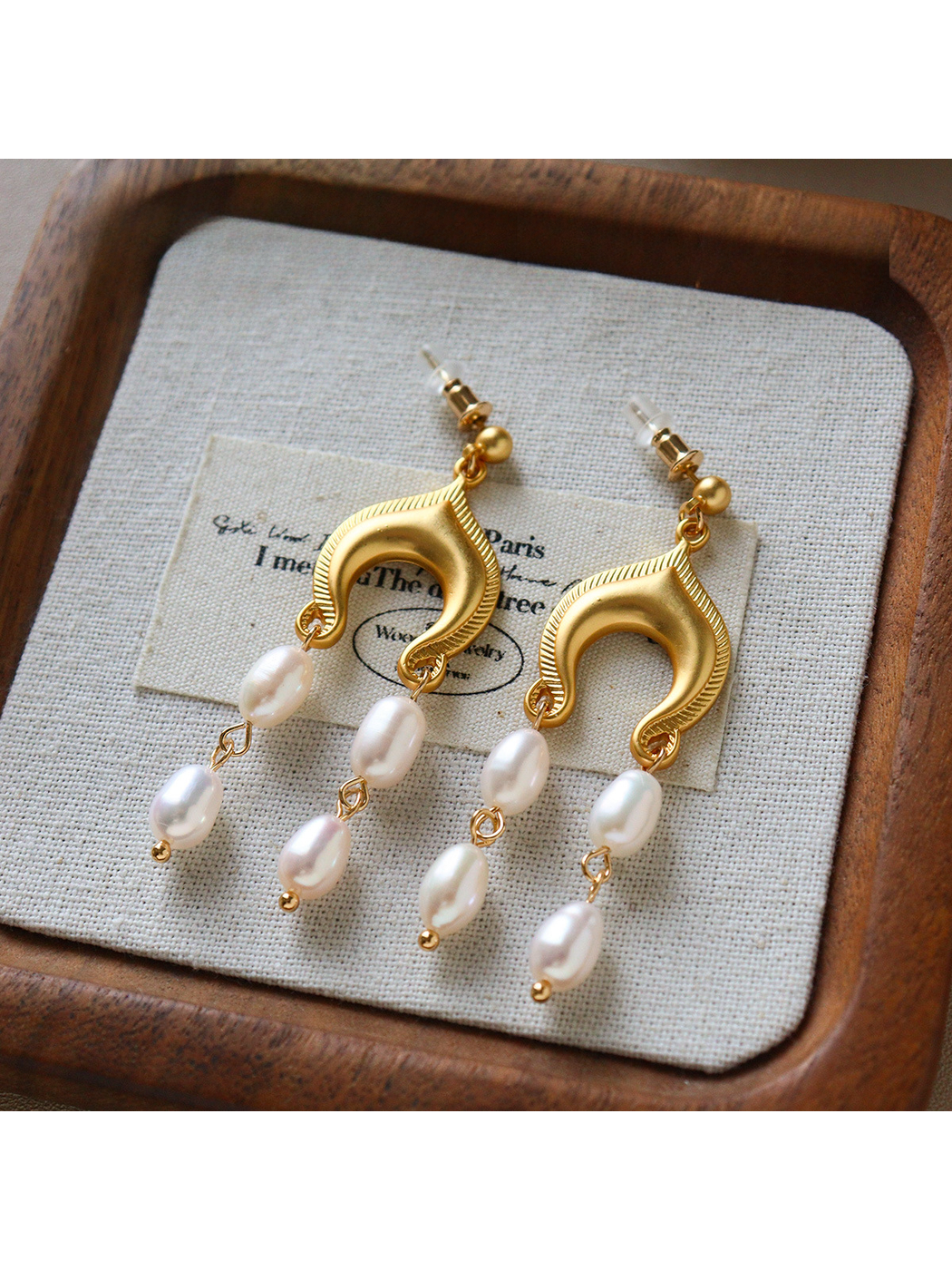 Earedge - Vintage Geometric Drop Detail Stud Earrings
