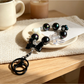 Keypus - Colorful Heart Bow Beaded Keychain Charm