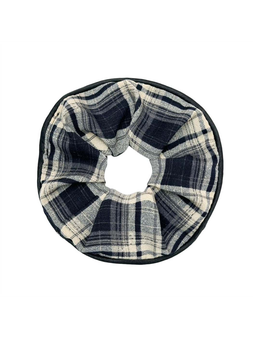 Gifty - Temperament Plaid Embroidery Scrunchie