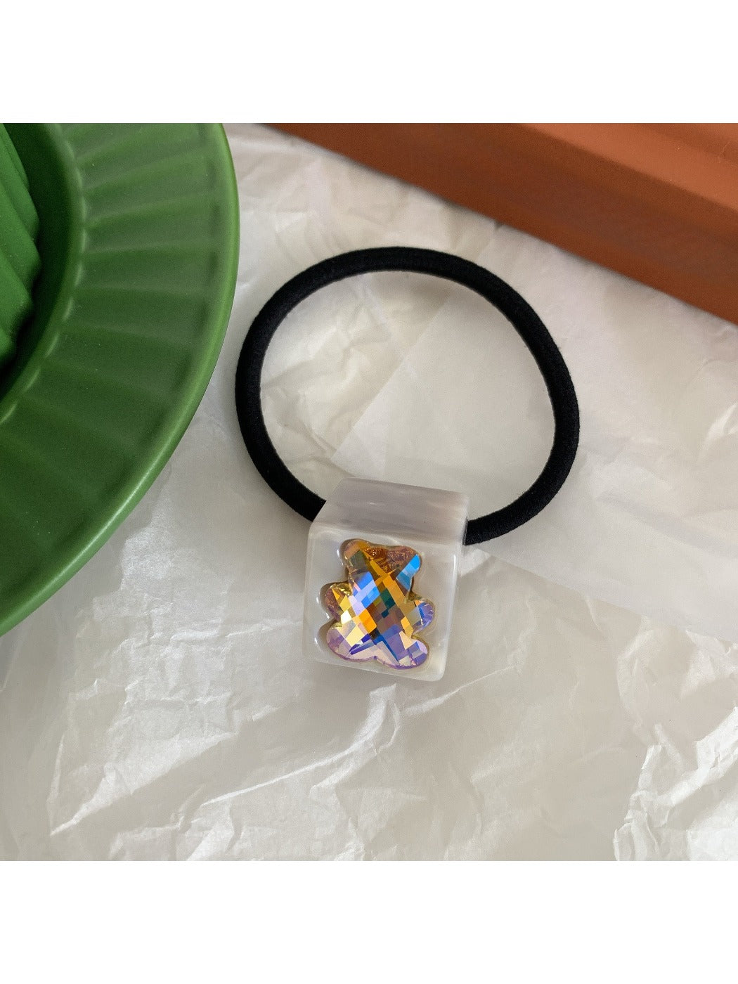 Gifty - Acetate Cube Bear Hair Tie