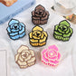 Beau - Rose Shape Plastic Floral Decorative Claw Clip