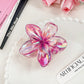 Beau - Iridescent Flower Design Claw Clip