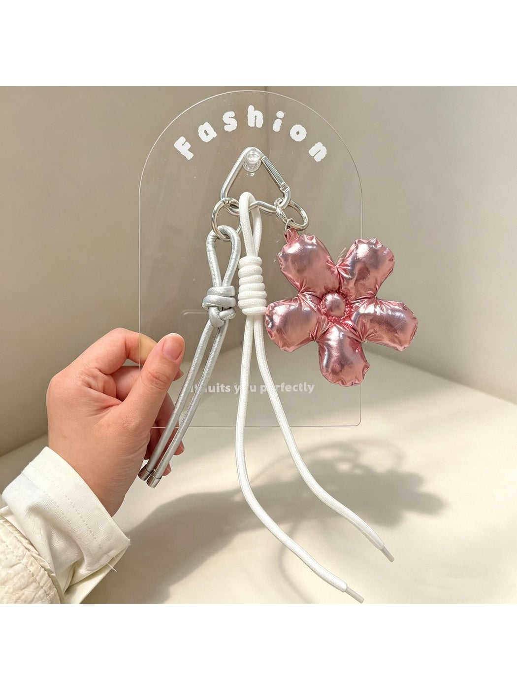 Keypus - Soft Floral Phone Strap Pendant Keychain Charm