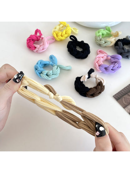Gifty - Braided Nylon Bow Style Stretch Hair Tie