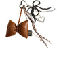 Keypus - Bow Heart Woven Cord Keychain Bag Charm