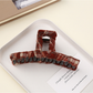 Beau - Retro Plaid Geometric Wrapped Claw Clip