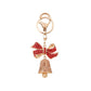 Keypus - Christmas Red Bell Bow Design Keychain