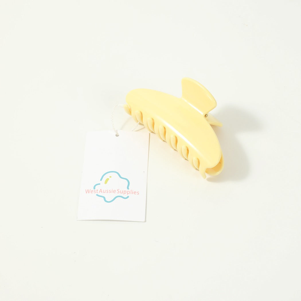 Beau - Solid Color Square Tip Claw Clip