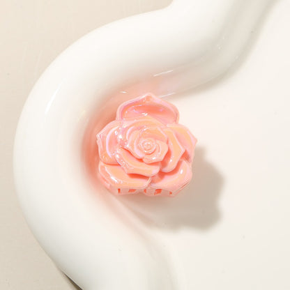 Beau - Glossy Rose Flower PS Hair Claw Clip