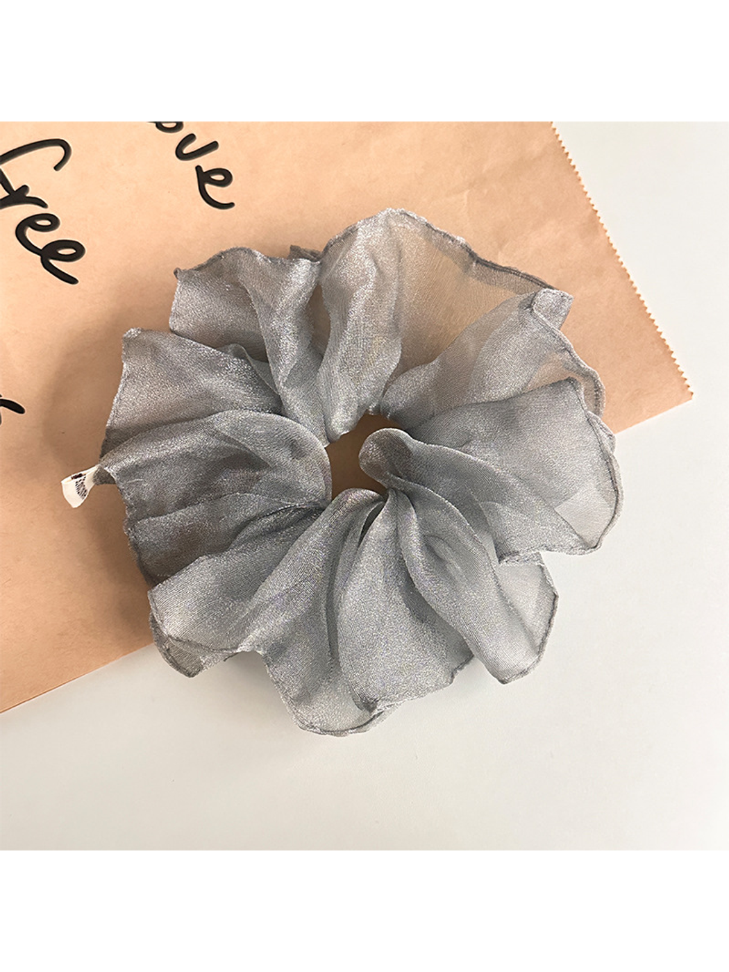 Gifty - Simple Organza Style Solid Color Scrunchie
