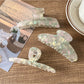 Beau - Glossy PVC Alloy Iridescent Hair Claw Clip